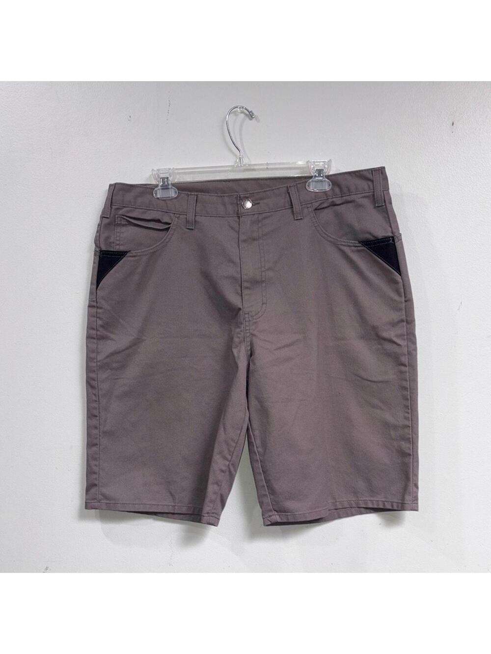 Dickies Brown Work Shorts with Black Pocket Details Size 38